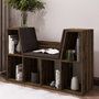 Hanah Home Estantería Livora Rustic Walnut